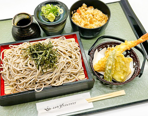 天ざる蕎麦と日替わり御飯